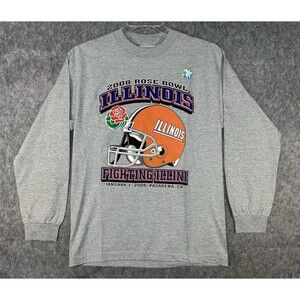 Illinois Fighting Illini Rose Bowl Football T-Shirt Men’s M Pasadena California
